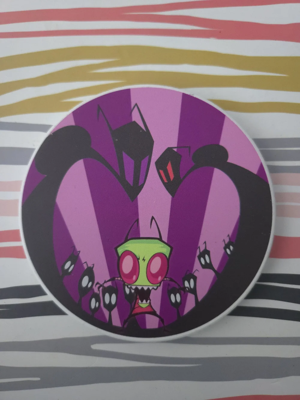 Invader Zim Nickelodeon Costers Rare  - 4 Piece  Playful Cartoon Decor